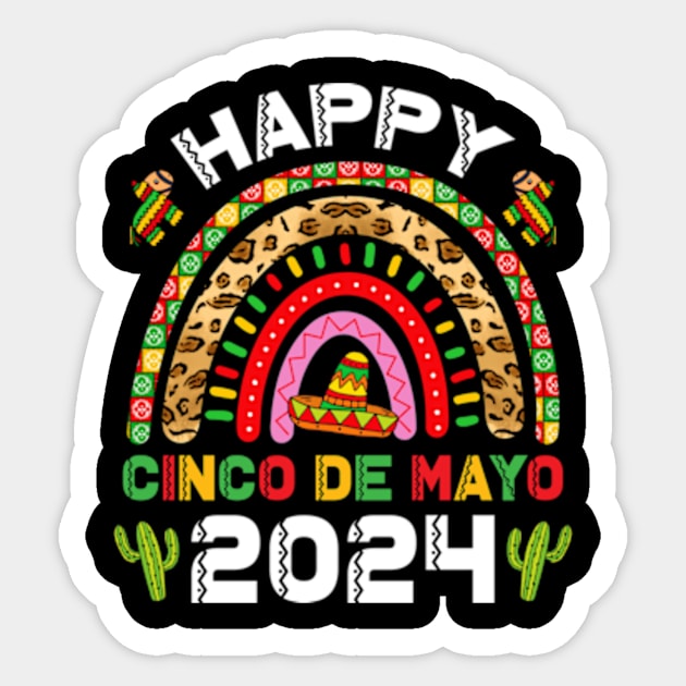 Happy Cinco De Mayo 2024 Sticker by Fe Din A Di